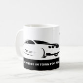 Mug Logo Fast Car, Auto Dealership Publicité (Devant gauche)