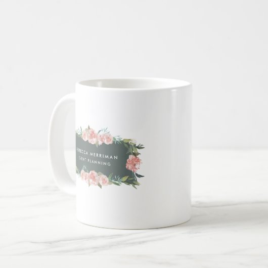 Mug Logo floral antique (Devant gauche)