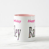 Mug Logo Floral Bailey Name, (Centre)
