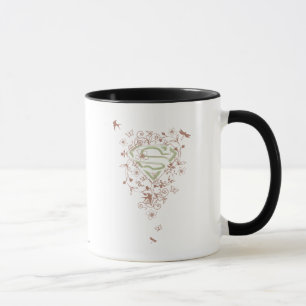Mug Logo floral vert de Supergirl