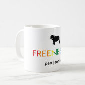 Mug logo freenbeck couleurs arc-en-ciel (Devant gauche)
