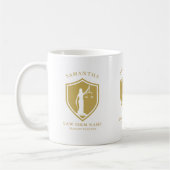 Mug Logo Gold Lady Justice Texte personnalisé (Gauche)