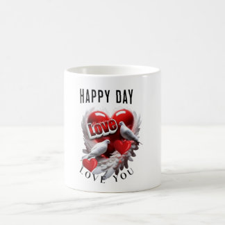 Mug Logo HappyDay Sunburst pour Décontracté et Inspira