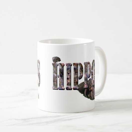 Mug Logo Hippo Avec Hippopotame, (Devant droit)