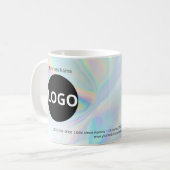 Mug Logo Holographique Personnalisé (Devant gauche)