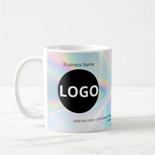 Mug Logo Holographique Personnalisé (Gauche)
