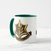 Mug Logo israélien de force de défense (Devant gauche)