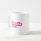 Mug Logo Kamala Harris girly Pink 2024 (Devant gauche)