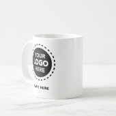 Mug Logo Marque Personnalisée - Cadeau d'Intégration d (Devant gauche)