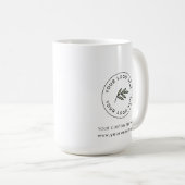 Mug Logo moderne blanc personnalisé (Devant droit)