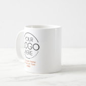 Mug Logo moderne élégant Employé/Société SWAG Orange (Devant gauche)