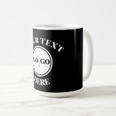 Mug Logo moderne et commerce de texte (Devant droit)