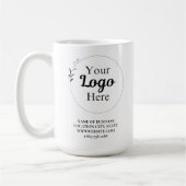 Mug Logo moderne simple QR Code et Text Business (Gauche)