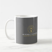 Mug LOGO MONOGRAMME AMPoule pour ÉLECTRICIENS (Gauche)