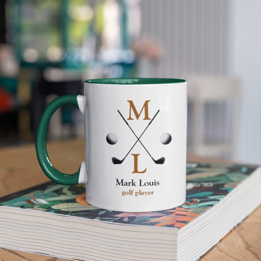 Mug Logo Monogramme du joueur de golf