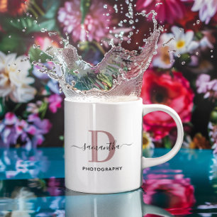 Mug Logo Monogramme minimaliste rose Gold