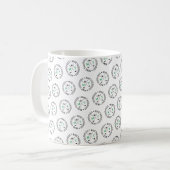 Mug Logo Monogramme motif Golfer (Devant gauche)