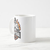 Mug Logo Muay Thai - Combattant de Boxe Thaïlandaise (Devant gauche)