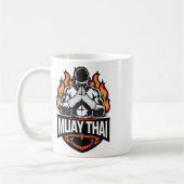 Mug Logo Muay Thai - Combattant de Boxe Thaïlandaise (Gauche)