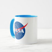 Mug Logo NASA Artemis Uranus Bleu/Blanc (Devant gauche)
