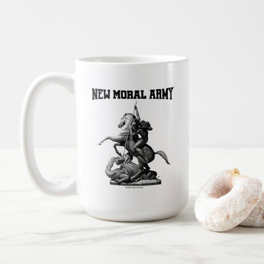 Mug Logo New Moral Army™ St. George & Dragon (Avec donut)