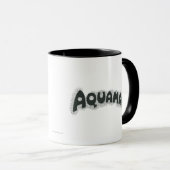 Mug Logo noir Aquaman Grunge (Devant droit)