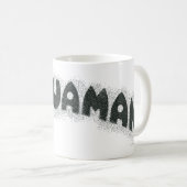 Mug Logo noir Aquaman Grunge (Devant droit)