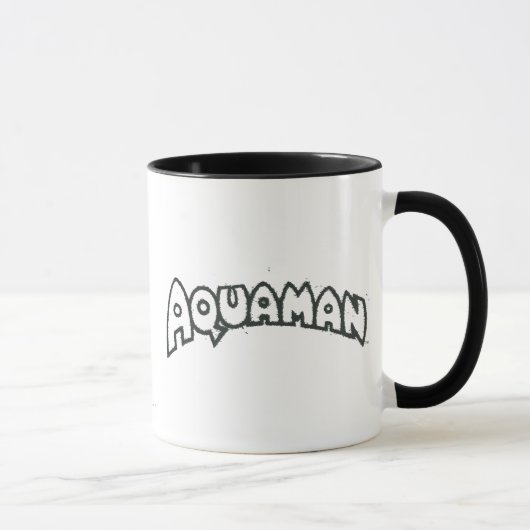 Mug Logo noir Aquaman Grunge 2 (Droite)