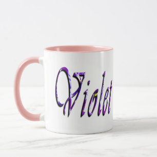Mug Logo nommé violet,