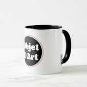 Mug Logo Objet D'Art : Code QR numérisé (Devant droit)