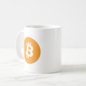 Mug Logo original de Fuzzy Express® Bitcoin (Devant gauche)