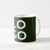 Mug Logo ou image personnalisée sur Forest Green (Devant droit)