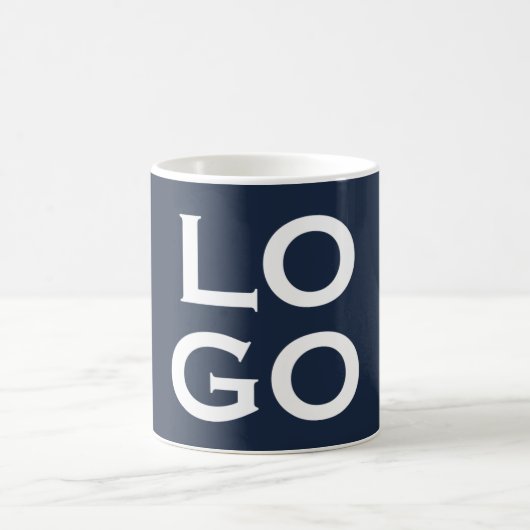 Mug Logo ou image personnalisée sur Navy Blue (Centre)