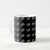 Mug Logo ou motif d'image unique | Noir (modifiable) (Devant gauche)
