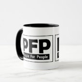 Mug Logo People For People - Noir (Devant gauche)