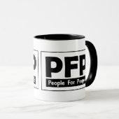 Mug Logo People For People - Noir (Devant droit)