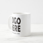 Mug Logo personnalisé d'entreprise noire (Devant gauche)