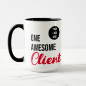 Mug Logo personnalisé d'un client impressionnant (Gauche)