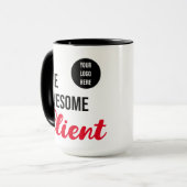 Mug Logo personnalisé d'un client impressionnant (Devant gauche)