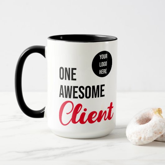 Mug Logo personnalisé d'un client impressionnant (Avec donut)
