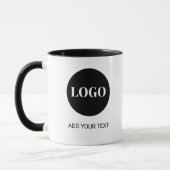 Mug Logo personnalisé et entreprise de texte (Gauche)