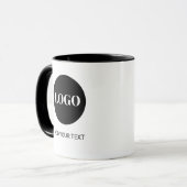 Mug Logo personnalisé et entreprise de texte (Devant gauche)