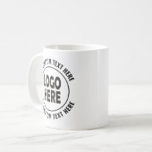 Mug Logo personnalisé et promotion commerciale du text (Devant gauche)