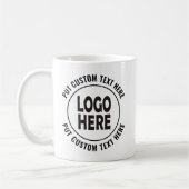 Mug Logo personnalisé et promotion commerciale du text (Gauche)