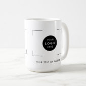 Mug Logo personnalisé marque d'entreprise texte person (Devant droit)