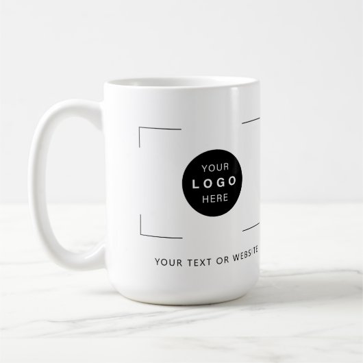 Mug Logo personnalisé marque d'entreprise texte person (Gauche)