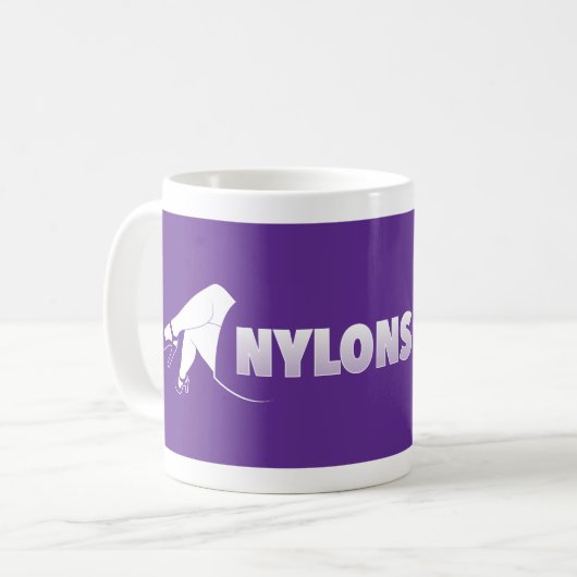 Mug Logo pourpre de Nylonsandsocks (Devant gauche)