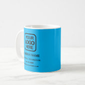 Mug Logo professionnel bleu clair (Devant gauche)