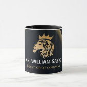Mug Logo Professionnel Élégant Lion (Centre)