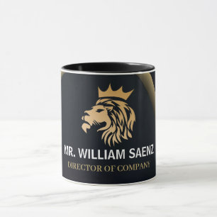 Mug Logo Professionnel Élégant Lion